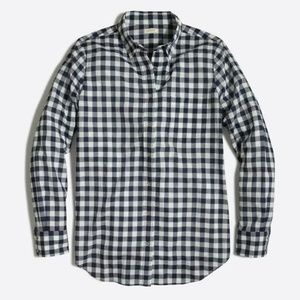 J Crew Gingham classic button-down shirt